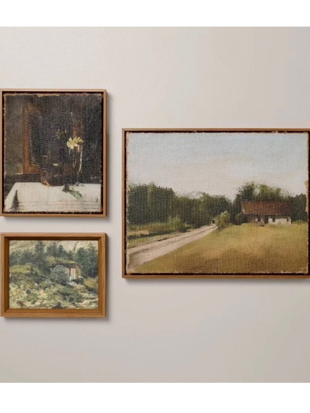 3pc 10х8" and 10x12" and 18x14" Mixed Gallery Wall Art Set - Hearth & Hand™ with